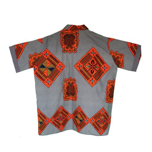 Men's European Style Shirt made with African Fabric