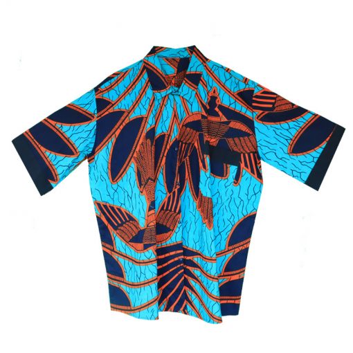 Men's European Style Shirt made with African Fabric