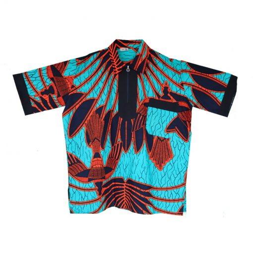Men's European Style Shirt made with African Fabric
