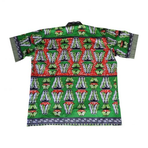Men's European Style Shirt made with African Fabric