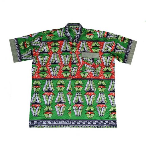 Men's European Style Shirt made with African Fabric