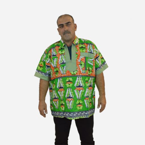 Men's European Style Shirt made with African Fabric