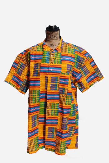 Men's European Style Shirt made with African Fabric