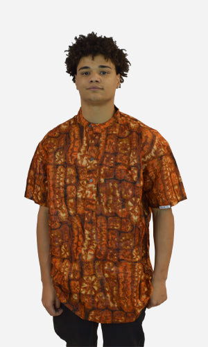 Men's European Style Shirt made with African Fabric