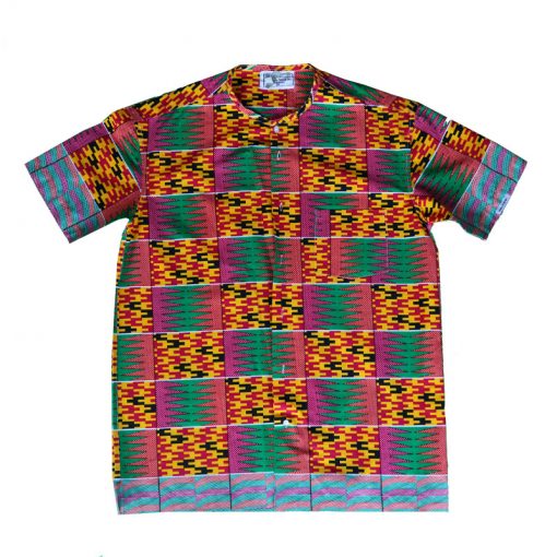 Men's European Style Shirt made with African Fabric