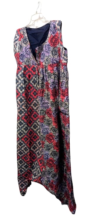 Baggyho Jumpsuit/Dress 2 in One Combo Red Rose