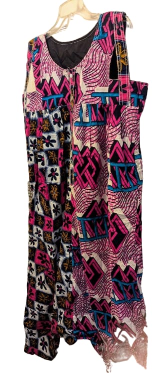 Baggyho Jumpsuit/Dress 2 in One Combo Magenta Mix