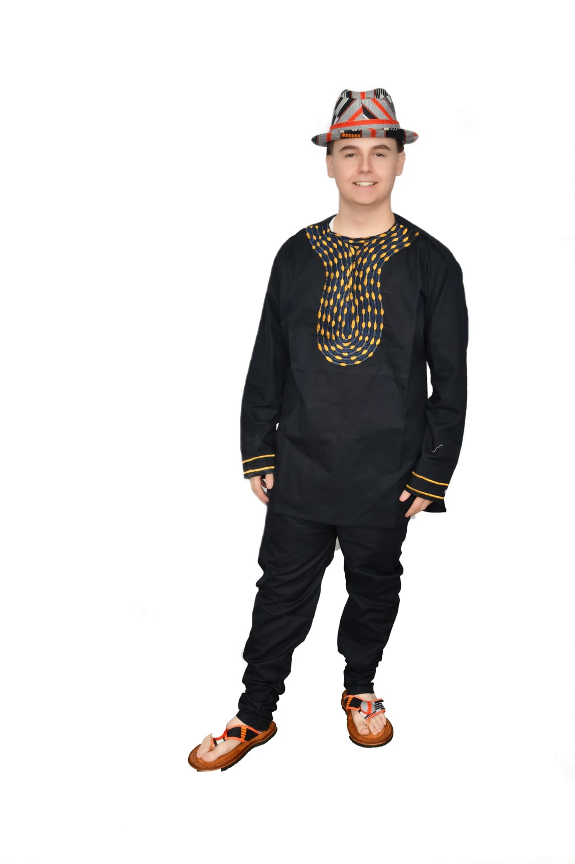 Embroidered 2 pc Long Sleeve Suit