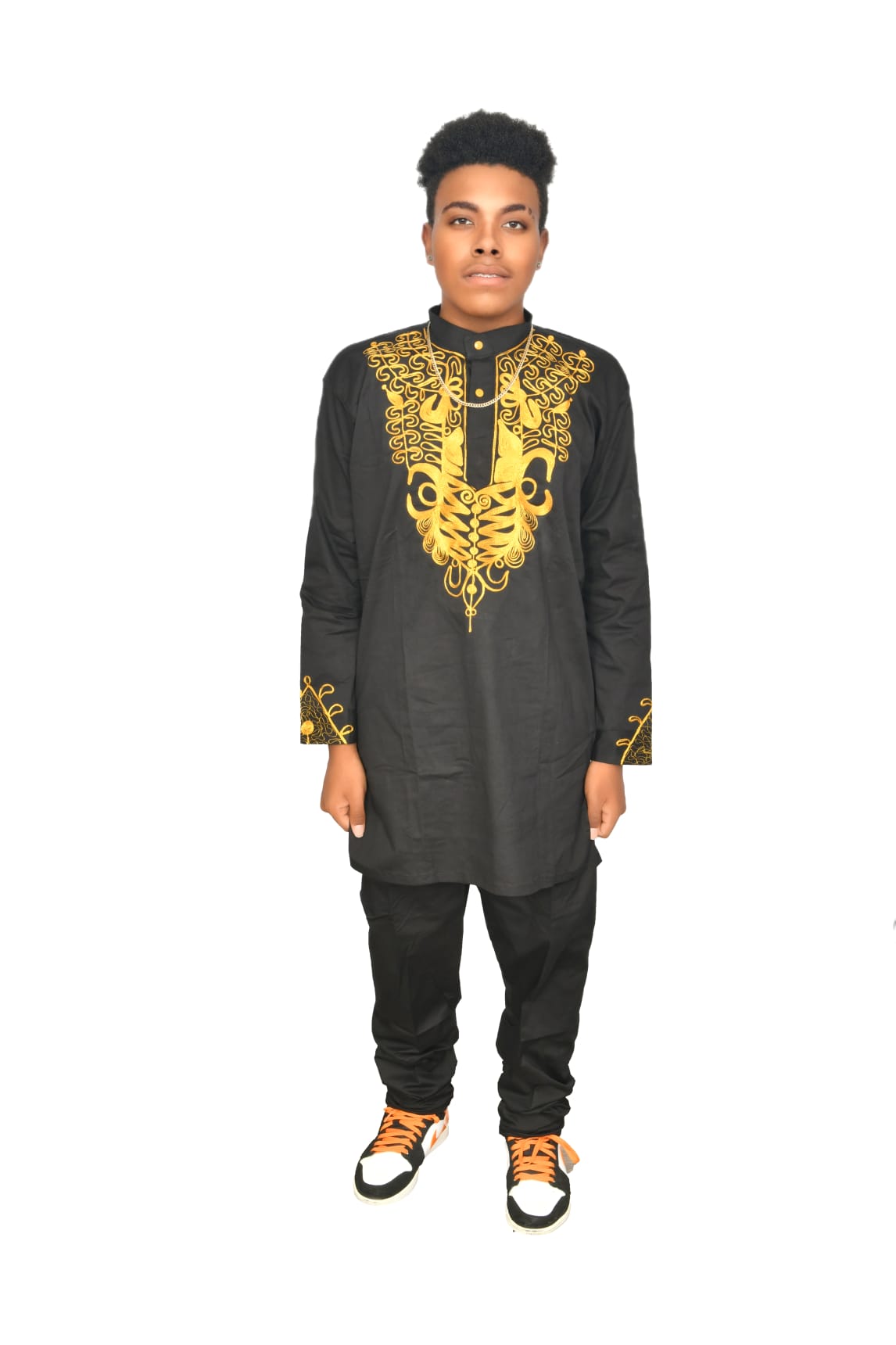 Embroidered 2 pc Long Sleeve Suit