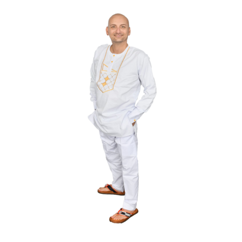 Embroidered 2 pc Long Sleeve Suit