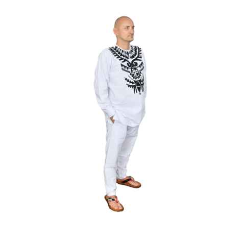 Embroidered 2 pc Long Sleeve Suit