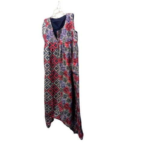 Baggyho Jumpsuit/Dress 2 in One Combo Red Rose