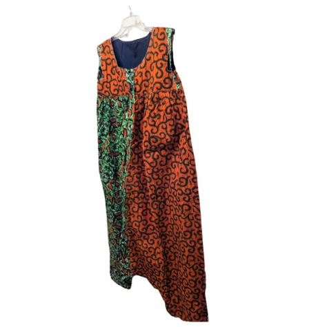 Baggyho Jumpsuit/Dress 2 in One Combo Orange Swirls